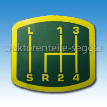 Aufkleber Schaltung Deutz "LS" "13R24"